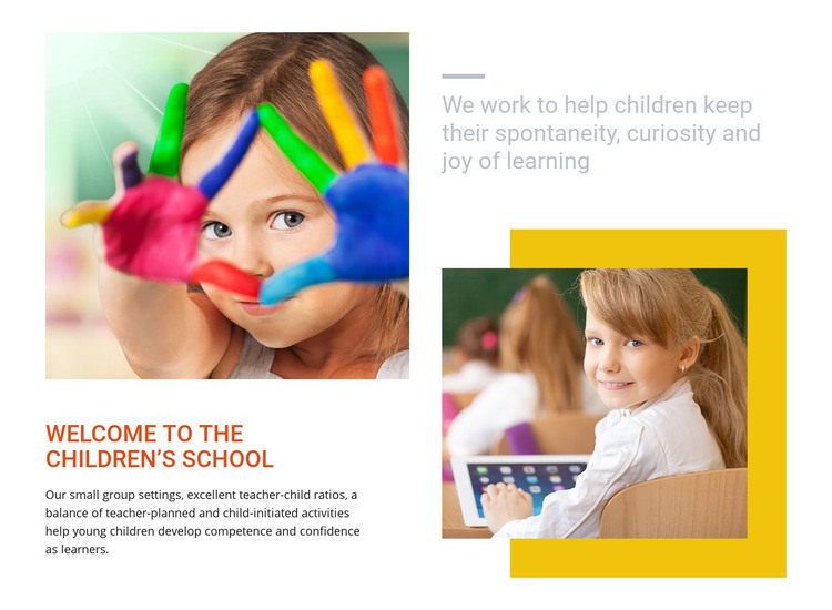 Alternative daycare canter Homepage Design