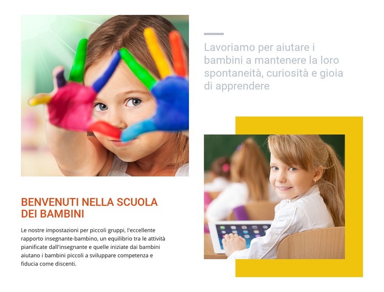 Canter asilo nido alternativo Modelli di Website Builder