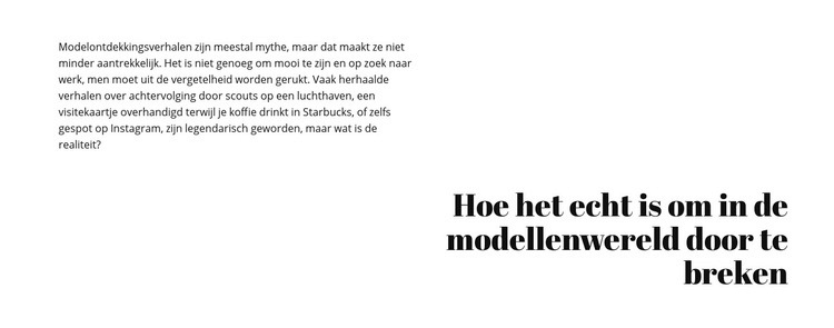 Tekst en kop Website Builder-sjablonen