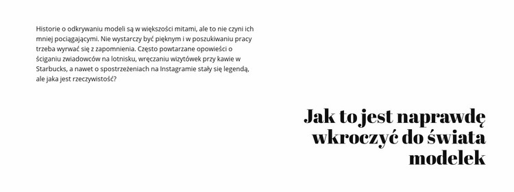 Tekst i nagłówek Szablony do tworzenia witryn internetowych