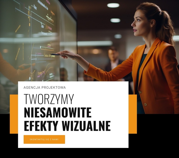 Agencja cyfrowych doświadczeń napędzana talentami Szablon witryny sieci Web