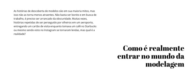 Texto e título Template CSS