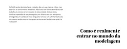 Texto E Título Modelo De Site