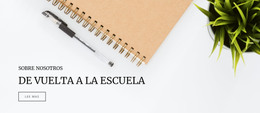 De Vuelta A La Escuela: Plantilla Web HTML