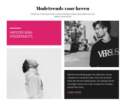Modetrends Voor Heren Sjabloon HTML CSS Responsief
