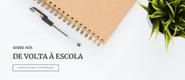 De Volta À Escola - Modelo Em Branco HTML5