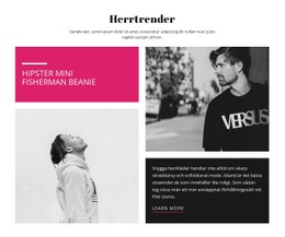 Herrtrender För Män – Modernt WordPress-Tema