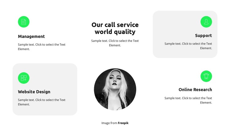 Learn more about services CSS Template