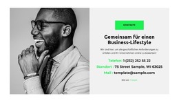 HTML-Design Für Rufen Sie Im Büro An