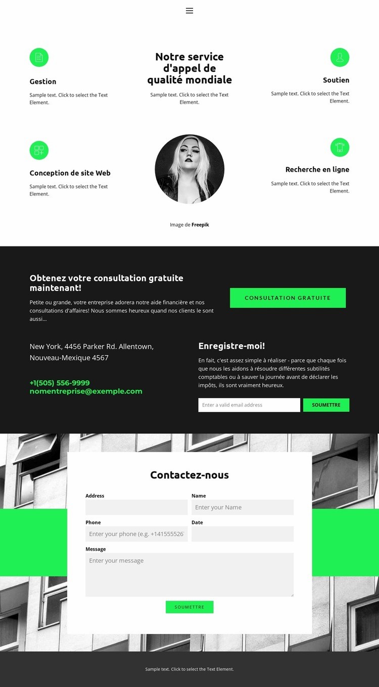 Consultation simplifiée Conception de site Web