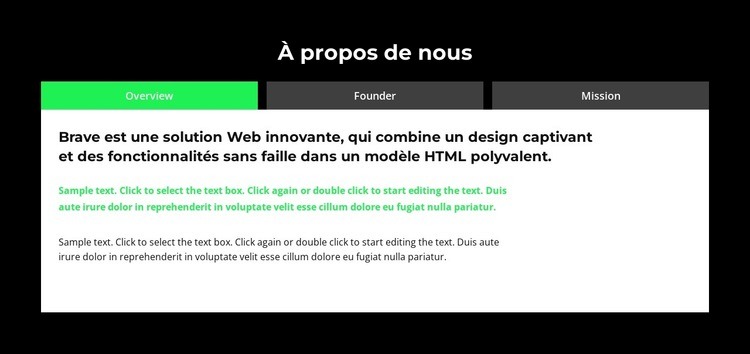 A dirigé le département Modèles de constructeur de sites Web