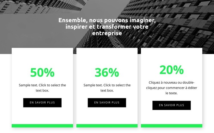 Nouvelles statistiques Maquette de site Web