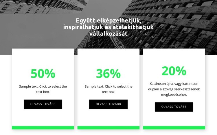 Új statisztika HTML Sablon