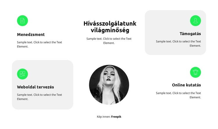 Tudjon meg többet a szolgáltatásokról HTML Sablon