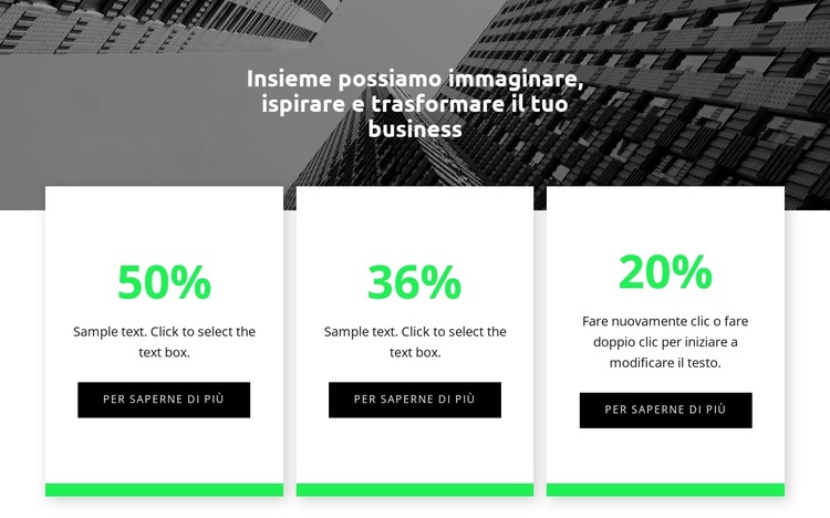 Nuove statistiche Modello di sito Web