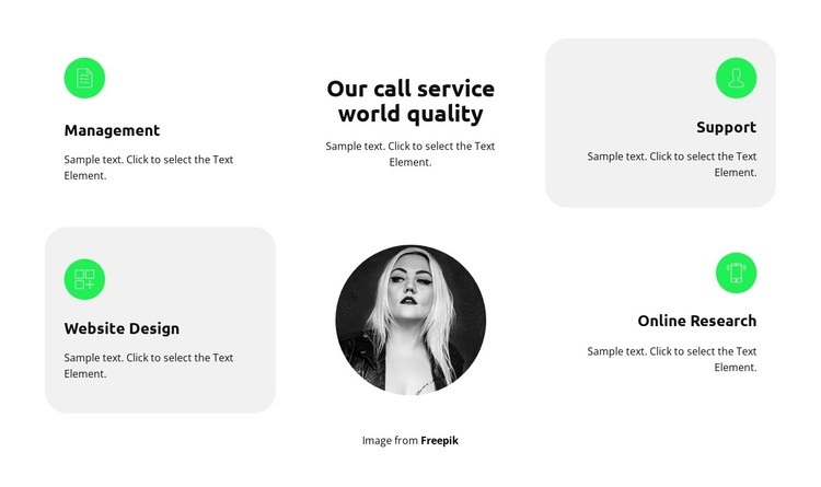 Learn more about services Wix Template Alternative