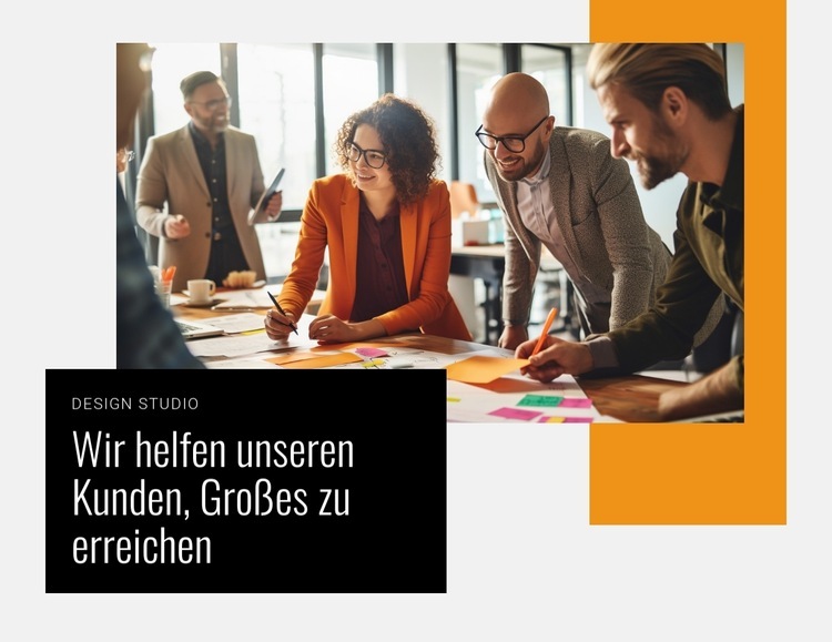 Wir helfen unseren Kunden, jeden Tag Großes zu erreichen Website Builder-Vorlagen