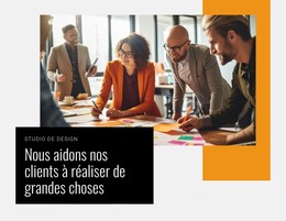 Aider Nos Clients À Réaliser De Grandes Choses Chaque Jour - Modèle D'Amorçage