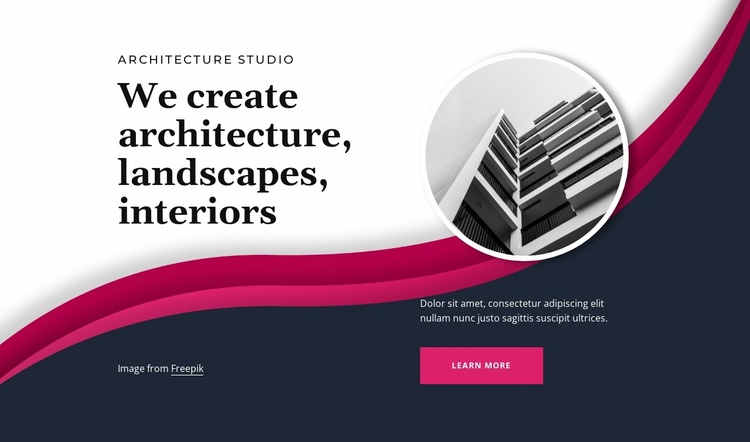 Form ever follows function Website Template