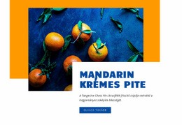 Lenyűgöző WordPress Téma Mandarin Krémtorta Számára