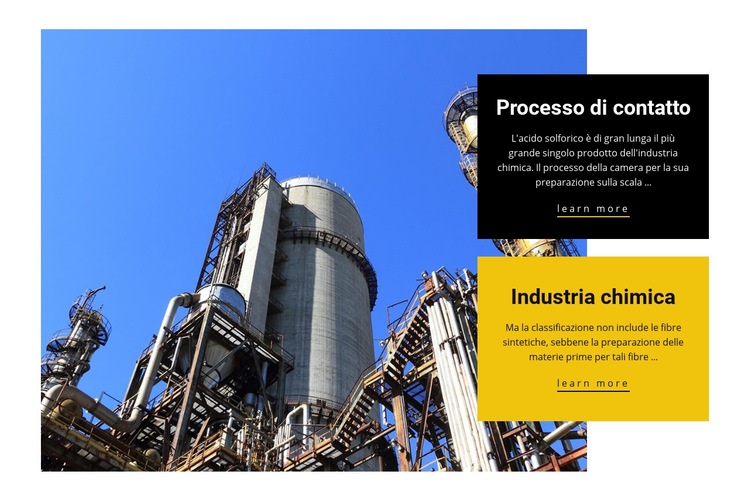 Industria chimica Costruttore di siti web HTML