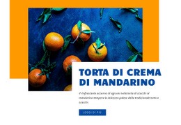 Torta Di Crema Al Mandarino - Design Del Sito Web Scaricabile Gratuitamente