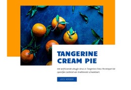 Tangerine Cream Pie - Gratis HTML-Sjabloon