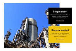 Kimyasal Endüstri - HTML Sayfası Şablonu