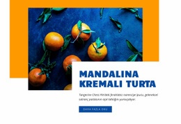 Mandalina Kremalı Turta Için Joomla Şablonunu Kullanmaya Hazır