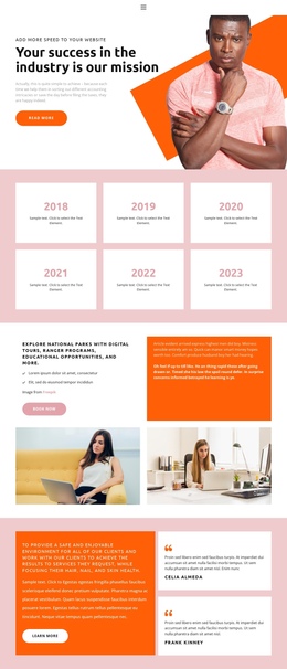 Progressive Look - Single Page Website Template