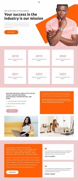 Progressive look - Web Page Design by Nicepage