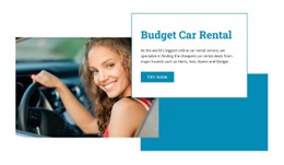 Budget Car Rental Site Template