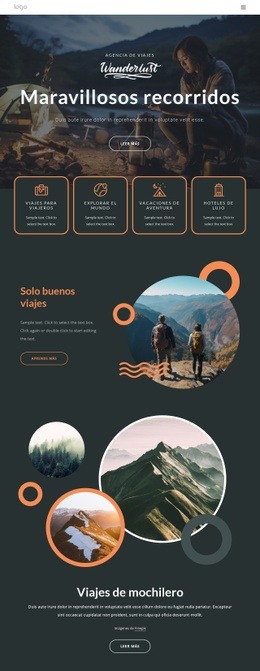 Buena Agencia De Viajes Para Trabajar - HTML Website Builder