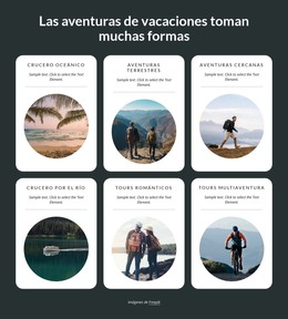 Las Aventuras De Vacaciones Toman Muchas Formas - Descarga De Plantilla HTML