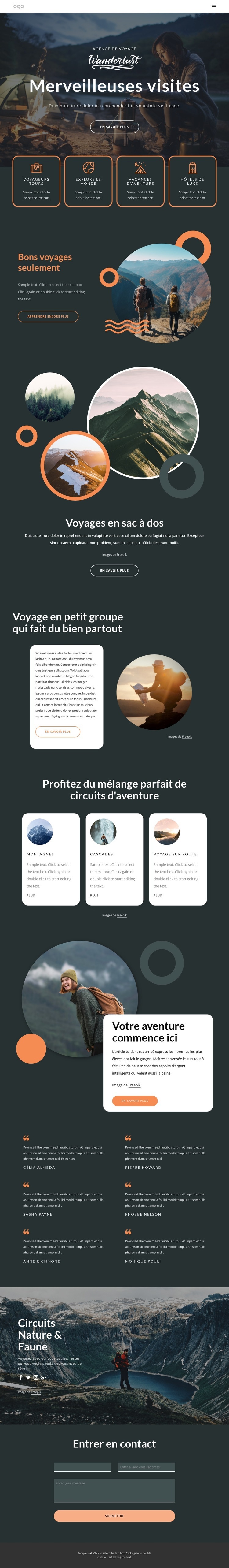 Bonne agence de voyage avec qui travailler Modèle HTML5