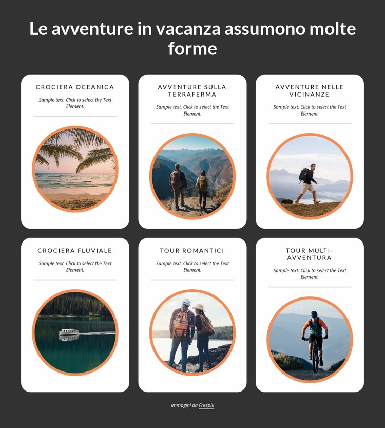 Le avventure in vacanza assumono molte forme Modello Joomla