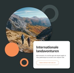 Internationale Landavonturen Gratis CSS-Websitesjabloon