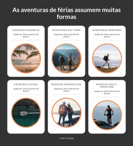 As Aventuras De Férias Assumem Muitas Formas Modelo Gratuito