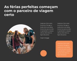 As Férias Perfeitas Modelo Html Básico Com CSS