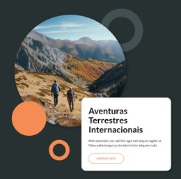 Aventuras Terrestres Internacionais - Modelo HTML5 Profissional Personalizável