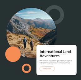 Ready To Use Site Design For International Land Adventures
