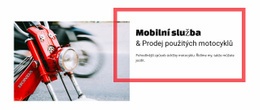 Responzivní Webová Šablona Pro Mobilní Servis Prodej Motocyklů