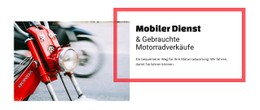 Mobile Service Motorradverkauf CSS-Vorlage