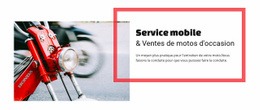 Vente De Motos De Service Mobile - Conception Simple