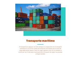 Servicios De Transporte Marítimo - Maqueta De Sitio Web Personalizada