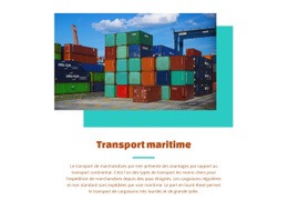 Services De Transport Maritime - Maquette De Site Web Personnalisée