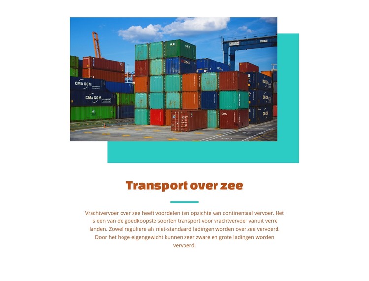 Zeetransportdiensten CSS-sjabloon