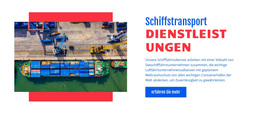 Schiffstransport – Benutzerfreundliches WordPress-Theme