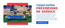 Une Conception De Site Web Exclusive Pour Transport Maritime