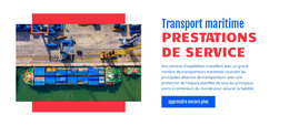 Transport Maritime – Page De Destination HTML